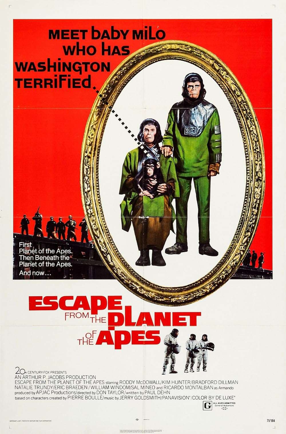 Escape from the Planet of the Apes 1971 ‧ Sci-fi/Adventure ‧ 1h 38m