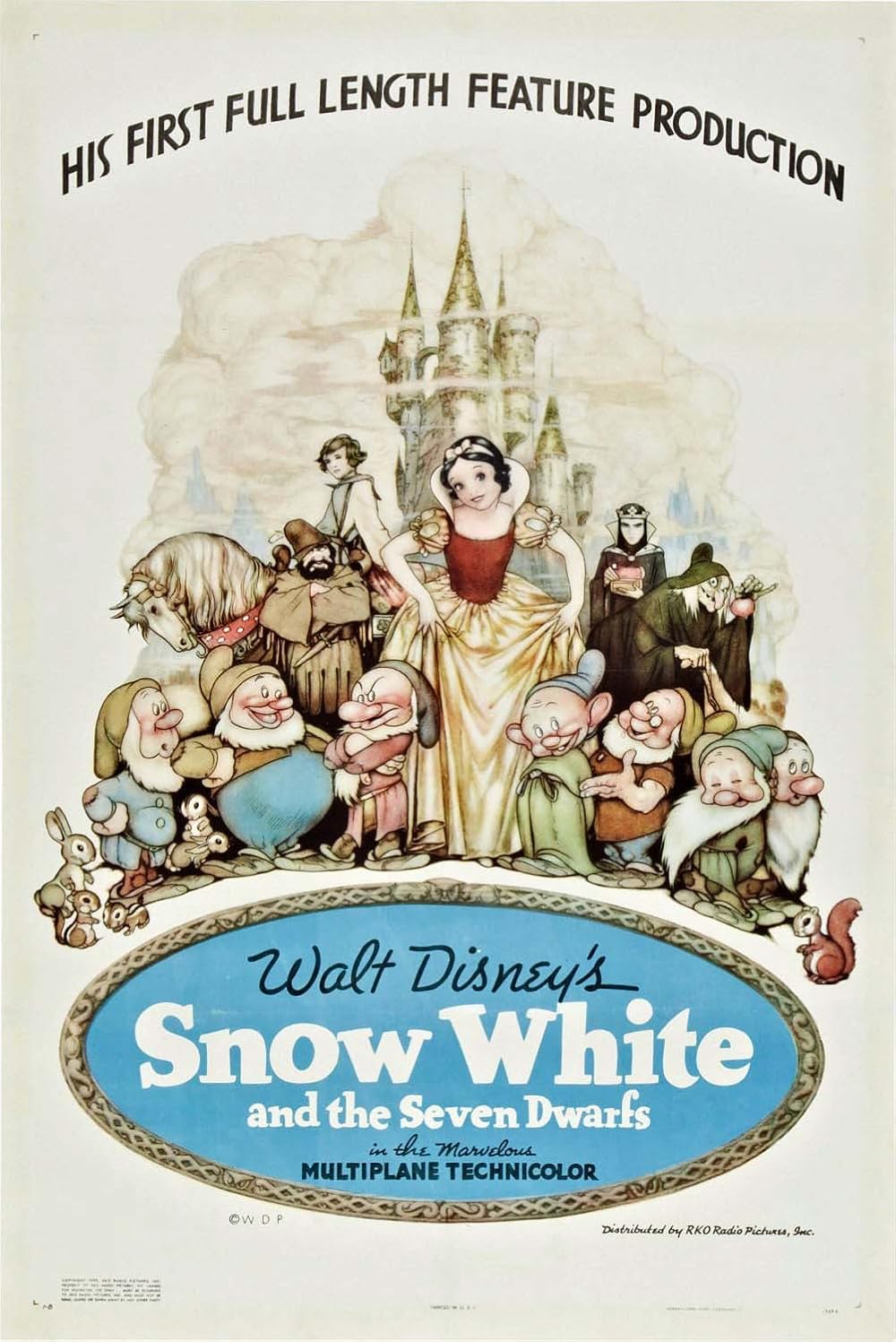 Snow White and the Seven Dwarfs 1937 ‧ Fantasy/Musical ‧ 1h 23m