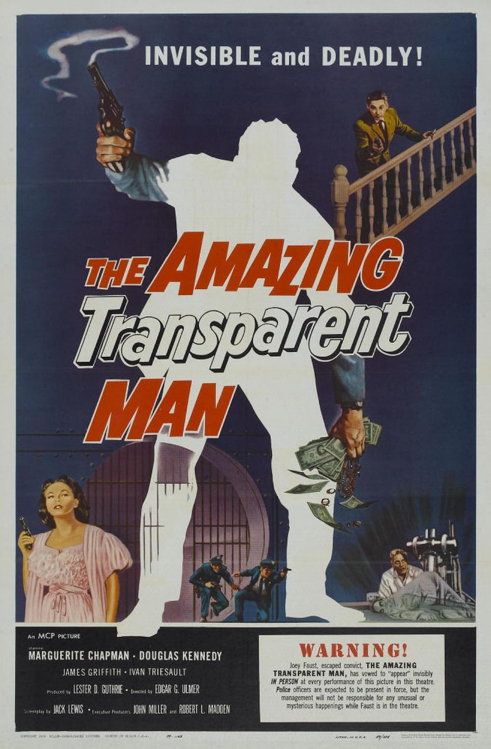 The Amazing Transparent Man 1960 ‧ Sci-fi/Horror ‧ 58 mins