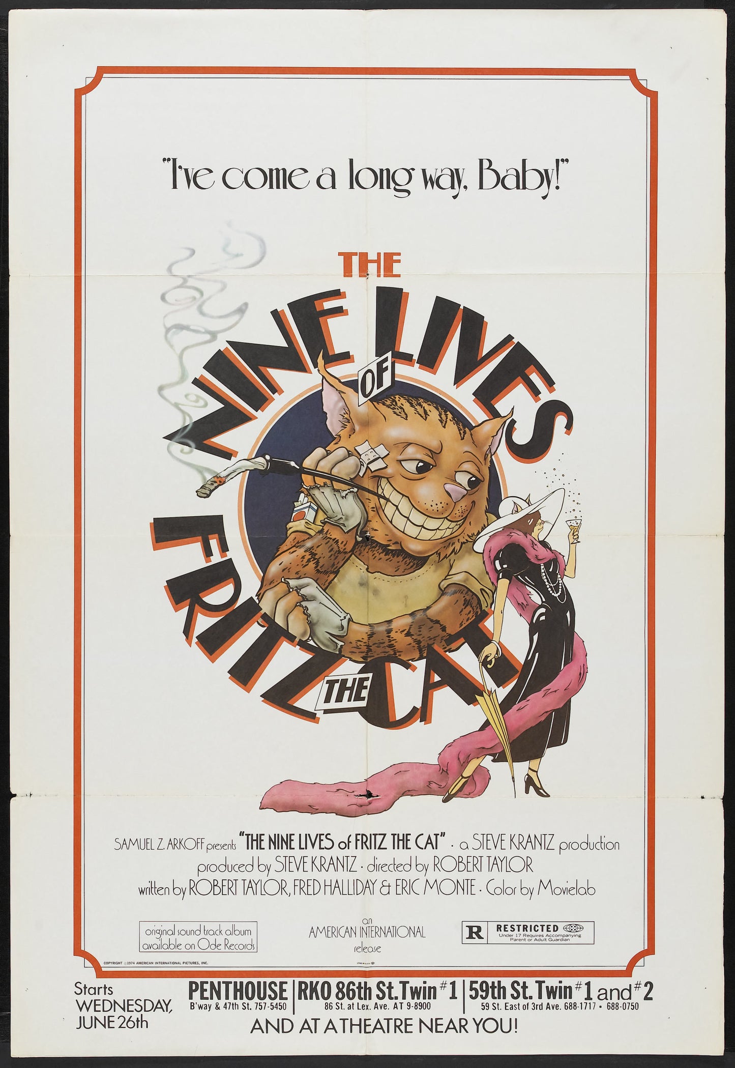 The Nine Lives of Fritz the Cat 1974 ‧ Comedy/Animation ‧ 1h 19m