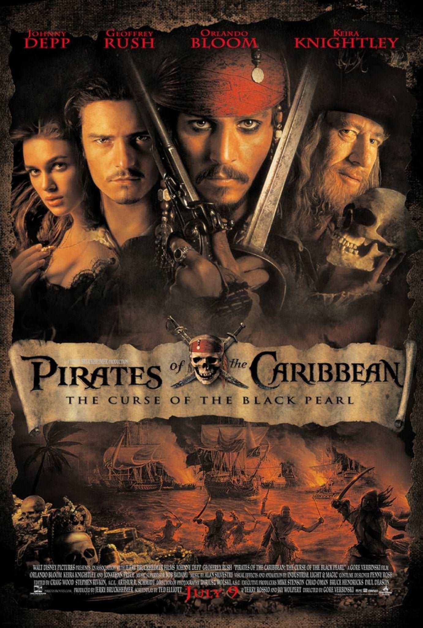 Pirates of the Caribbean: The Curse of the Black Pearl 2003 ‧ Adventure/Action ‧ 2h 23m
