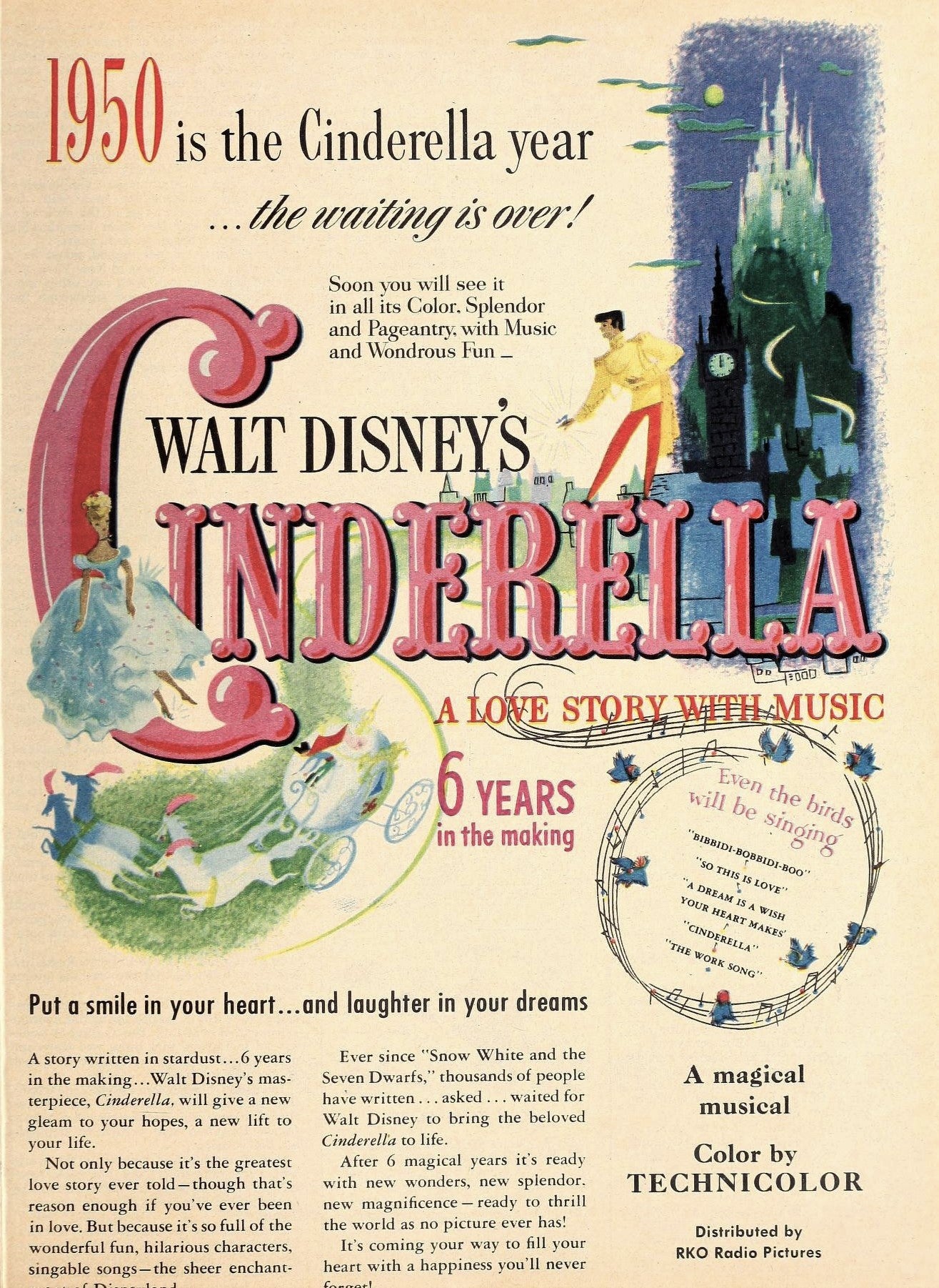 Cinderella 1950 ‧ Fantasy/Musical ‧ 1h 14m