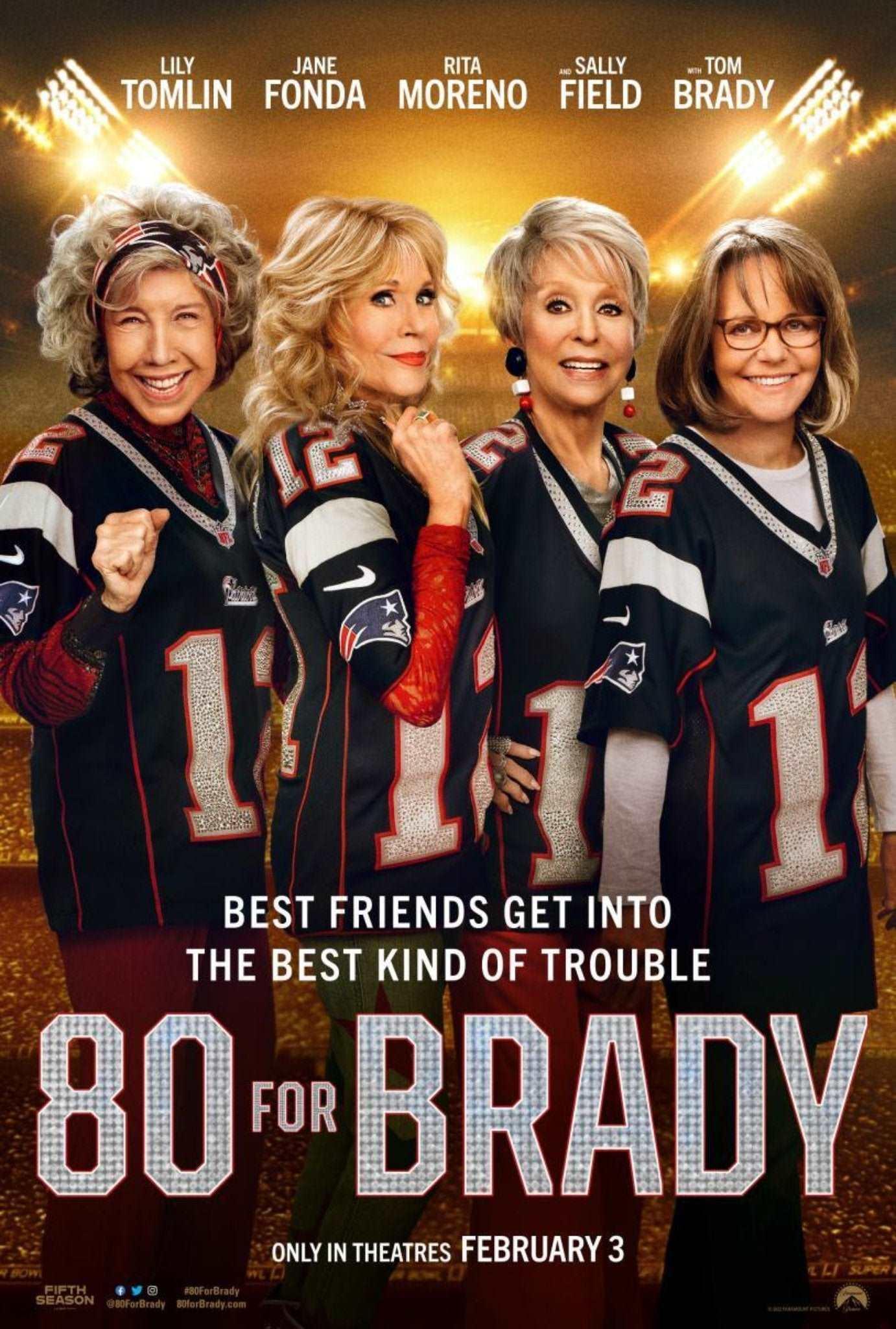 80 for Brady 2023 ‧ Comedy/Sport ‧ 1h 38m