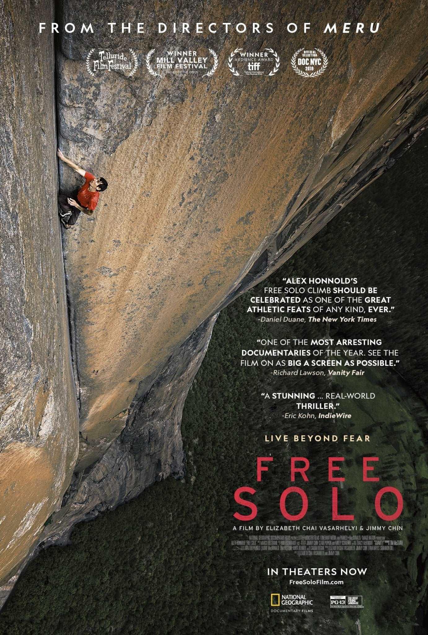 Free Solo 2018 ‧ Sport/Adventure ‧ 1h 40m
