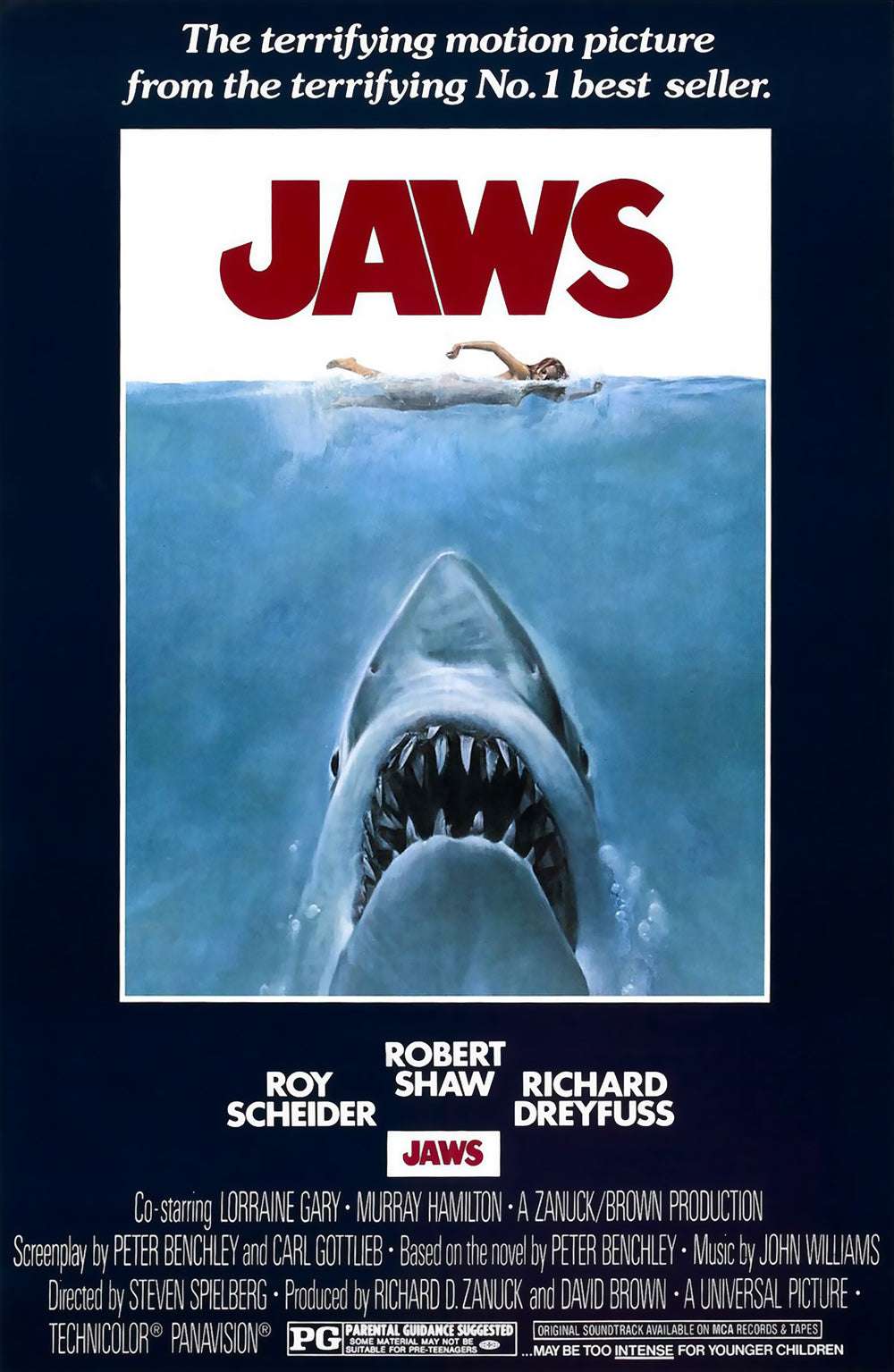 Jaws 1975 ‧ Thriller/Adventure ‧ 2h 4m
