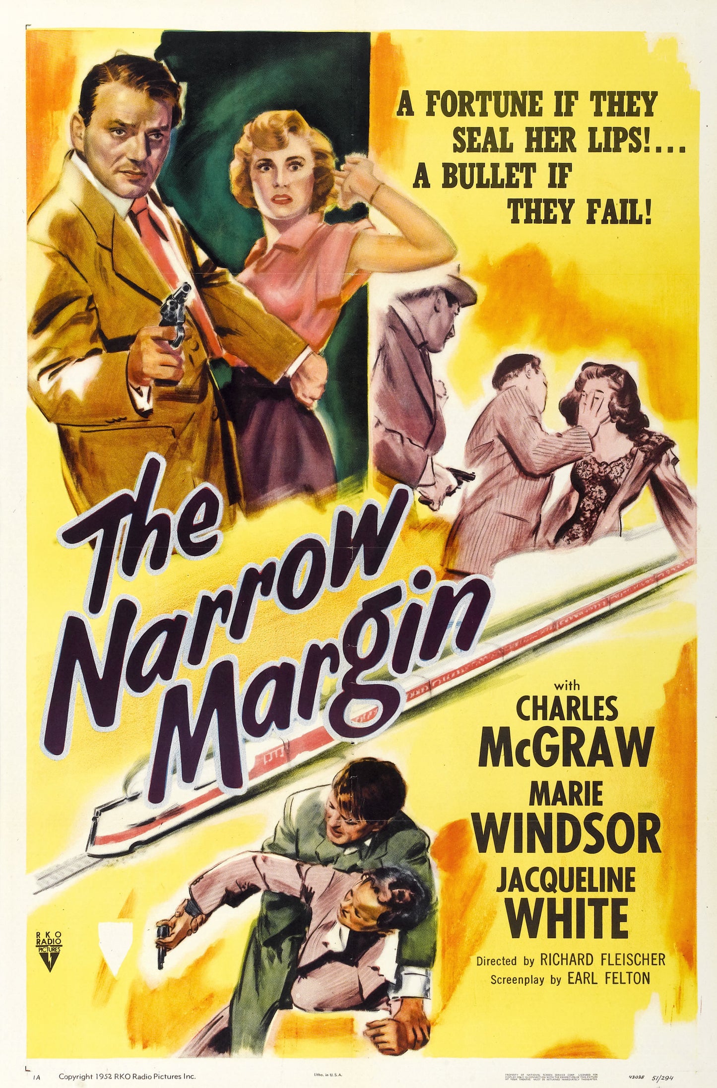 The Narrow Margin 1952 ‧ Noir/Thriller ‧ 1h 12m
