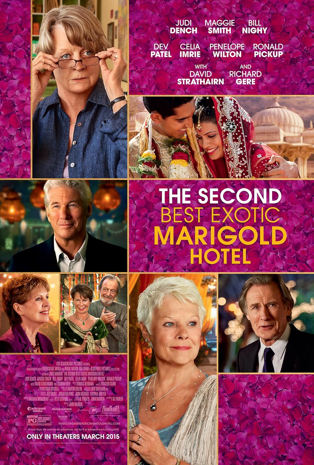 The Second Best Exotic Marigold Hotel 2015 PG 2h 2m