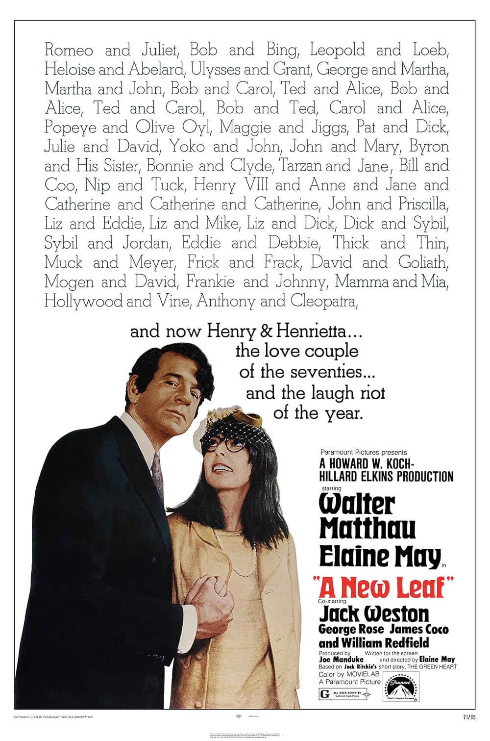 A New Leaf 1971 ‧ Comedy/Romance ‧ 1h 42m
