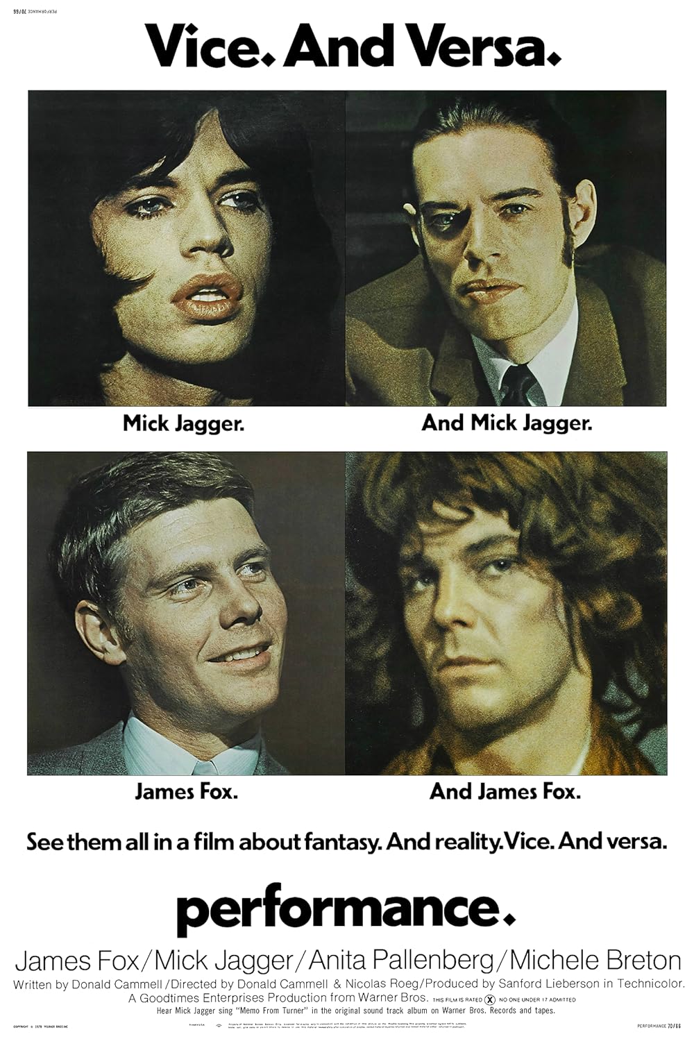 Performance 1970 ‧ Crime/Thriller ‧ 1h 45m