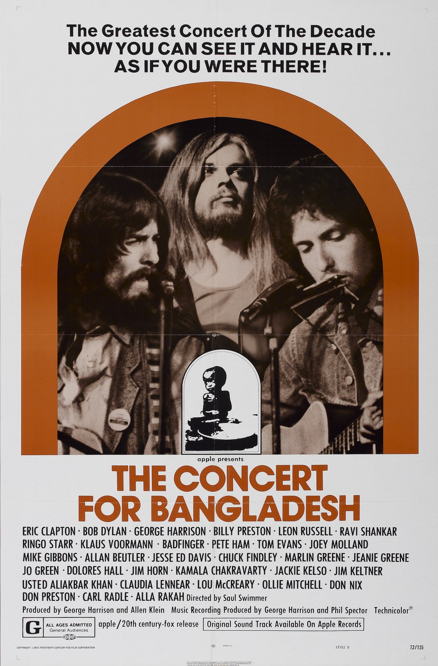 The Concert for Bangladesh 1972 ‧ Documentary/Music ‧ 1h 43m