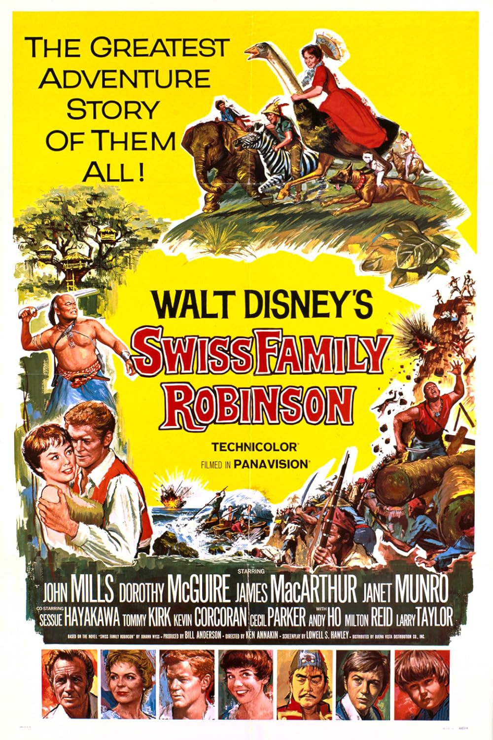Swiss Family Robinson 1960 ‧ Family/Adventure ‧ 2h 6m