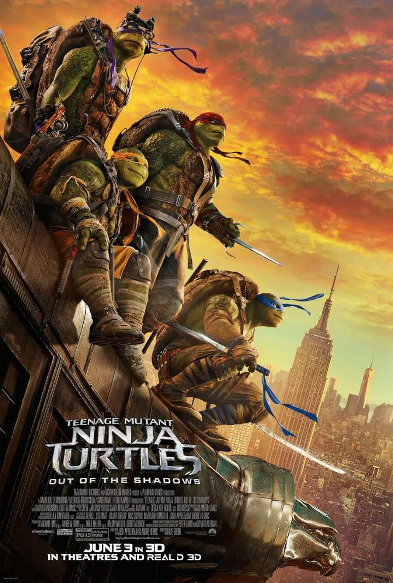 Teenage Mutant Ninja Turtles: Out of the Shadows 2016 ‧ Action/Adventure ‧ 1h 52m